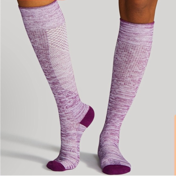 Tommie Copper Accessories - Tommie Copper Over The Calf Purple Compression Socks 2 Pairs  Size Large NIP
